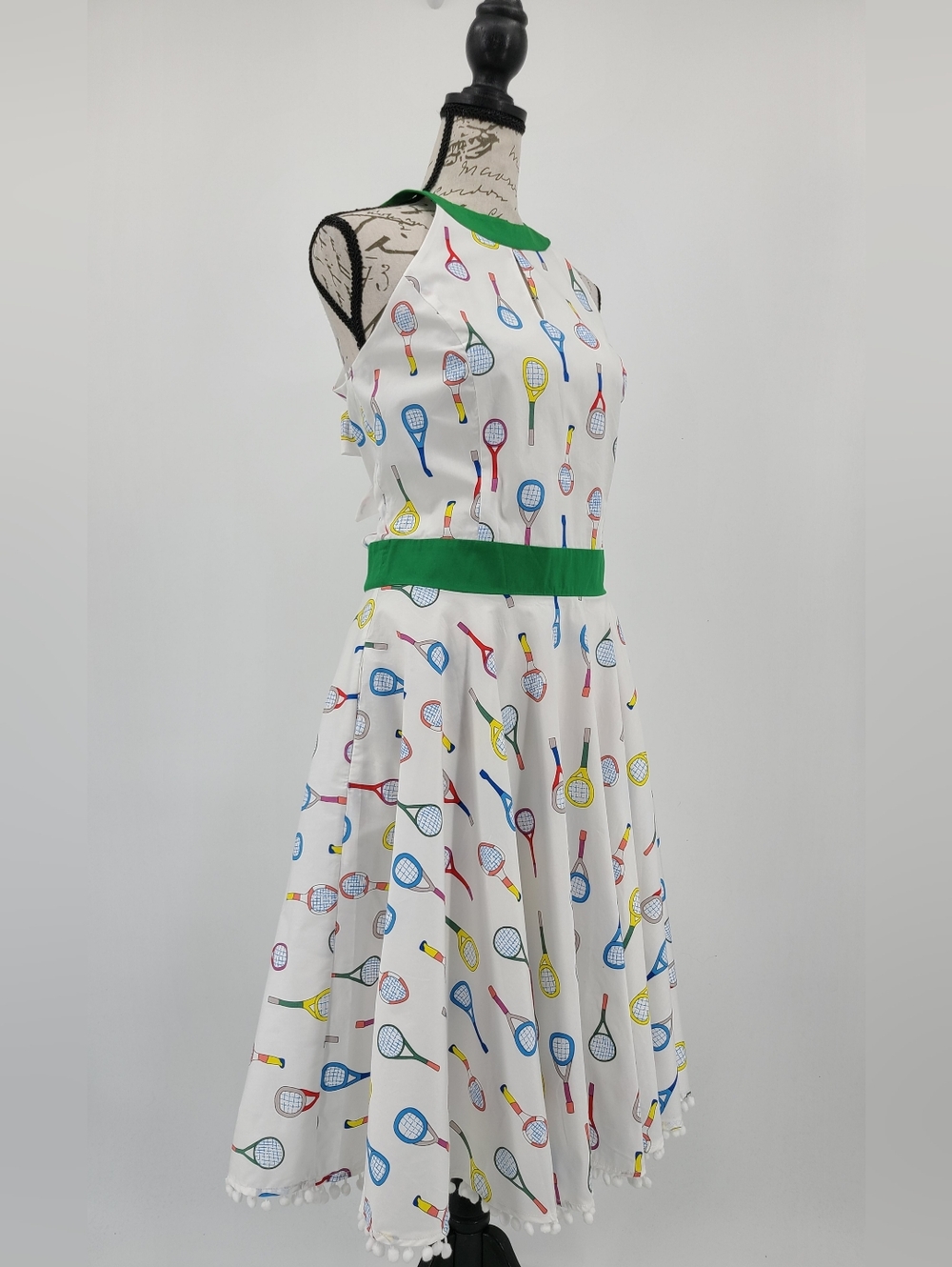 Smak Parlour 100% Cotton Whimsical Tennis Dress Size Large